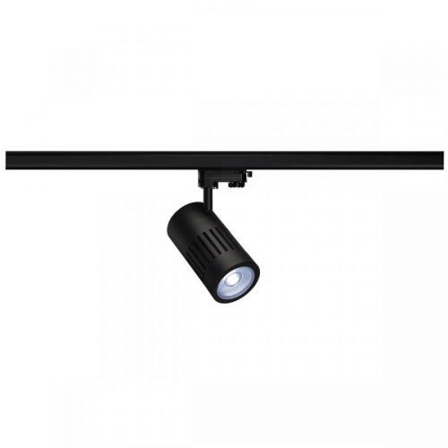 !VÝPRODEJ! BIG WHITE STRUCTEC, bodové svítidlo pro vysokonapěťovou 3fázovou proudovou sběrnici, LED, 4000K, kulaté, černé, 36°, 24 W, vč LA 176020