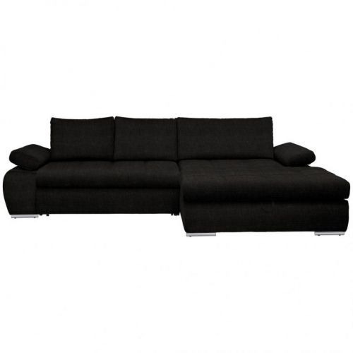 Carryhome ROHOVÁ SEDAČKA, textil, černá