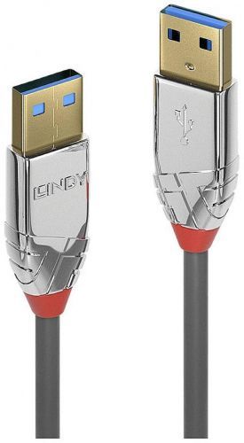 LINDY USB kabel USB 3.2 Gen1 (USB 3.0 / USB 3.1 Gen1) USB-A zástrčka, USB-A zástrčka 3 m šedá  36628