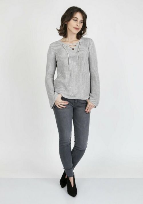 Dámský svetr Kylie SWE 117 Sweater Grey - MKMSwetters - M