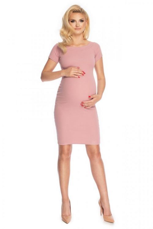 Těhotenské šaty 1702 - PeeKaBoo - UNI - růžová