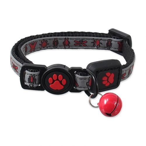 Obojek ACTIVE CAT Reflective červený XXS 1 ks