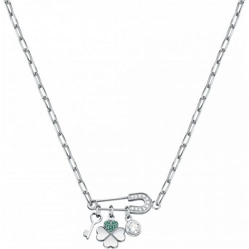 La Petite Story Moderní ocelový náhrdelník s přívěsky Frienship LPS10ARR01
