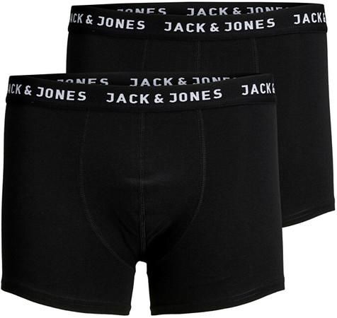 Jack&Jones 2 PACK - pánské boxerky JACJON 12138235 Black M