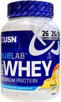 Proteinové prášky USN BlueLab 100% Whey Premium Protein banán 908g