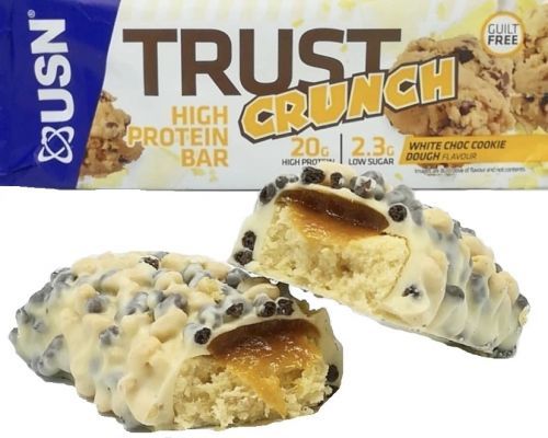 Proteinové tyčinky a sušenky USN Trust Crunch bílá čokoláda se sušenkou 60g