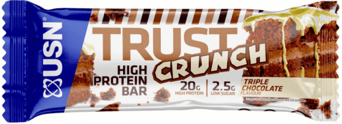 Proteinové tyčinky a sušenky USN Trust Crunch tripple chocolate 60g