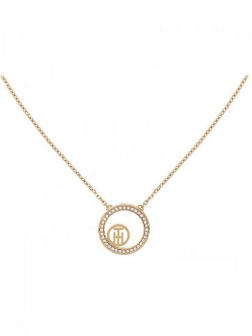Tommy Hilfiger Módní pozlacený náhrdelník Vine Circle 2780585