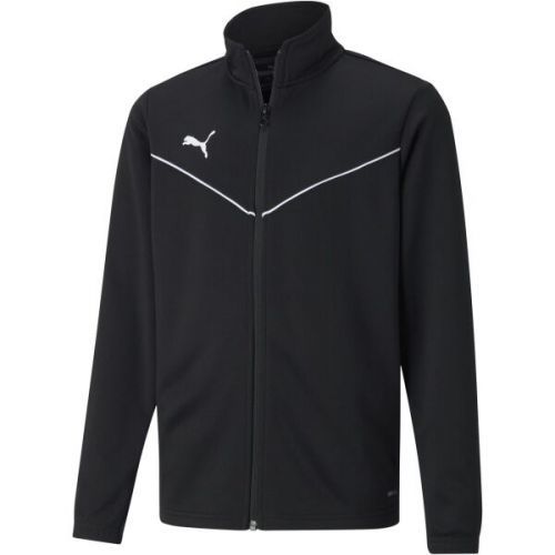 Puma TEAMRISE TRAINING POLY JACKET JR Chlapecká mikina, černá, velikost 128