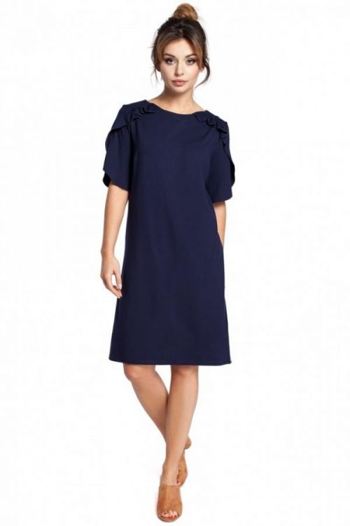 Dámské šaty B035 - BEwear - XXL - tmavě modrá