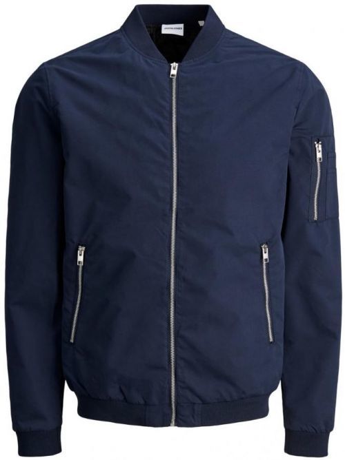 Jack&Jones Pánská bunda JJERUSH BOMBER 12165203 Navy Blazer S