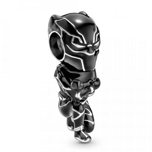 Pandora Stylový stříbrný přívěsek Black Panther Marvel 790783C01