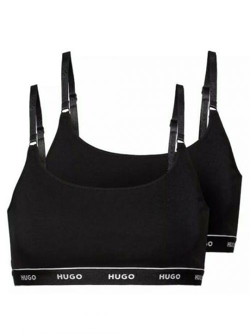 Hugo Boss 2 PACK - dámská podprsenka HUGO Bralette 50469659-001 XS