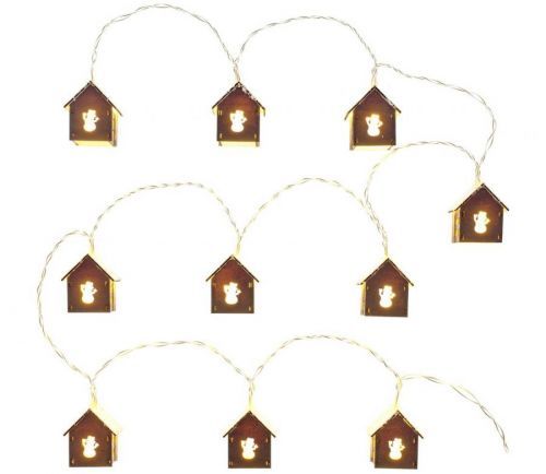 LED Vánoční řetěz 10xLED/2xAA 2,3m teplá bílá