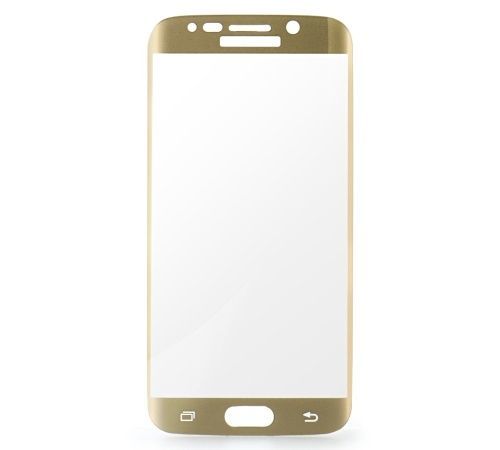 Tvrzené sklo Blue Star PRO pro Samsung Galaxy S6 edge, Full face, gold