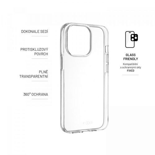 Silikonové pouzdro FIXED pro Motorola Edge 30 Fusion, čirá