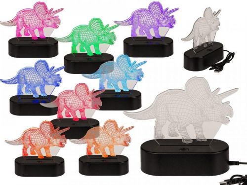 3D lampa, Triceratops