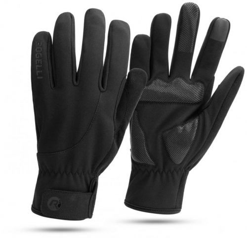 CORE, zimní cyklistické rukavice gel, černá S