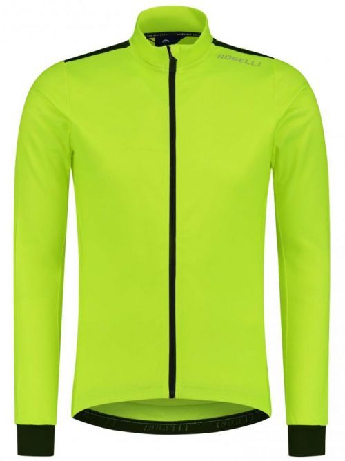 Cyklodres Rogelli CORE s prodyšnými boky a dlouhým rukávem, reflexně žluto-černý S