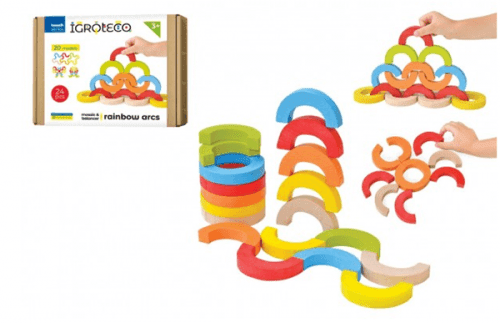 Mozaika/ hra balanční dřevo 24 dílků