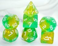 Dice4friends Dice Set Galaxy: Yellow Opalit (7)