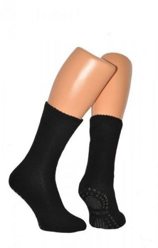 WiK 21393 Thermo ABS Cotton Pánské ponožky 43-46 grafitová (tmavě šedá)