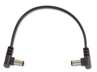 Rockboard Flat Power Cable - Black 15 cm / 5.9 angled/angled