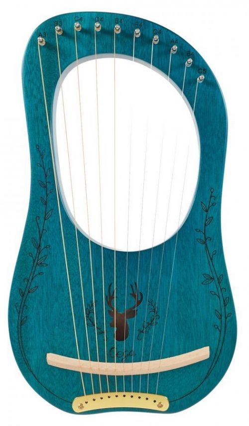 Cega Lyre Harp 10 Strings Blue