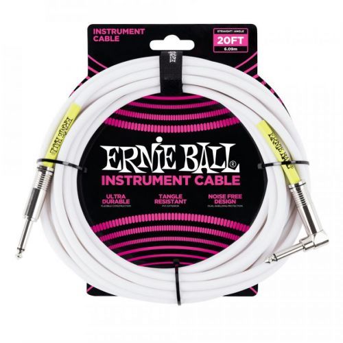 Ernie Ball 20' Classic Cable White