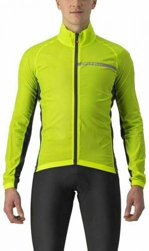 Castelli Squadra Stretch Jacket Electric Lime/Dark Gray L