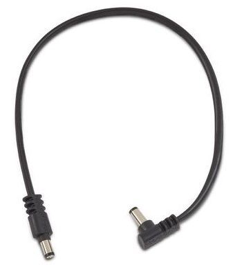 Rockboard Flat Power Cable - Black 30 cm / 11.81 angled/straight