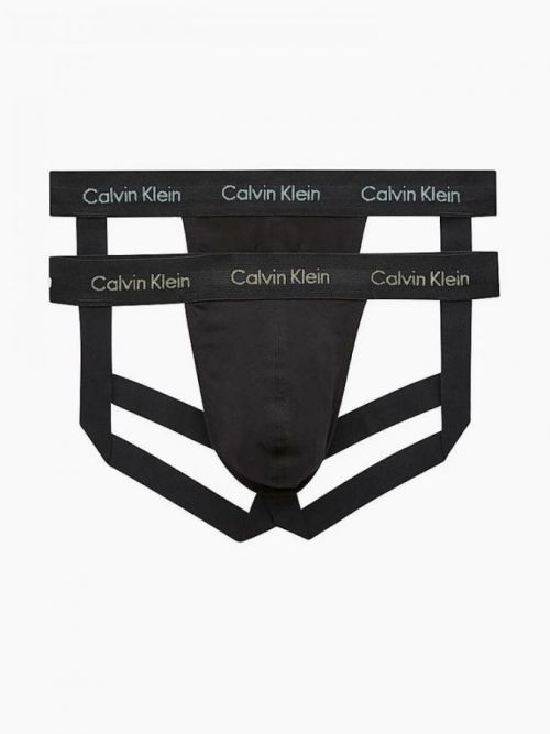 2PACK pánské jocksy Calvin Klein černé (NB1354A-6F2) S