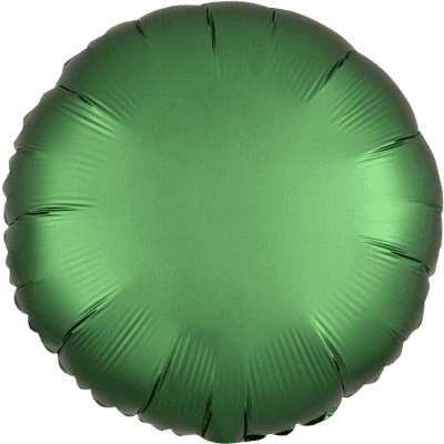 Balónek foliový - Saténově zelený 43 cm
