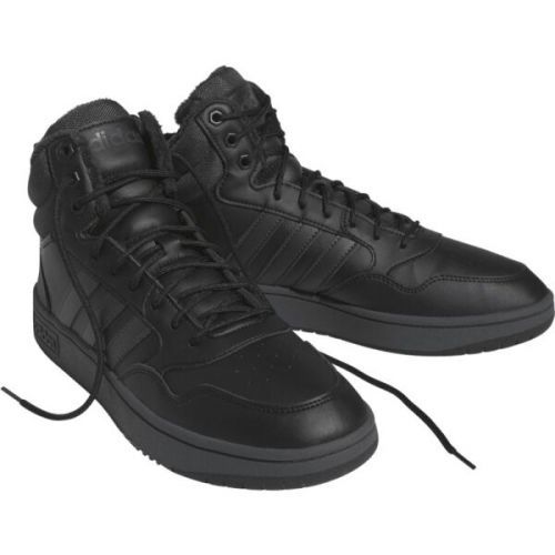 adidas HOOPS 3.0 MID WTR Pánské zimní boty, černá, velikost 47 1/3