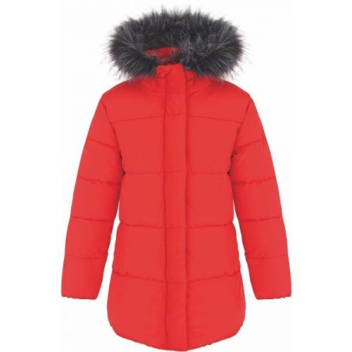 Loap TOMKA Dívčí zimní kabát, červená, velikost 158-164