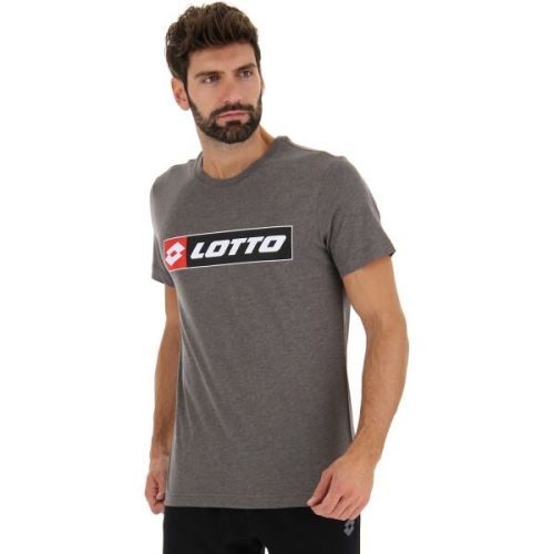 Lotto TEE LOGO MEL Pánské tričko, šedá, velikost XXL