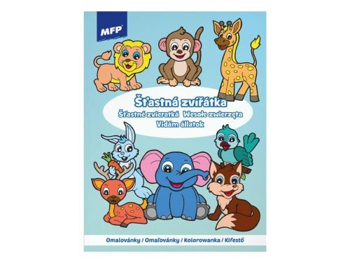 MFP 5301136 Omalovánky A4 Šťastná zvířátka 210x276mm/16
