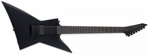 ESP LTD EX-7 Baritone Black Metal Black Satin