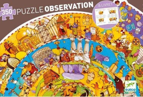 DJECO Kulaté puzzle Historie 350 dílků