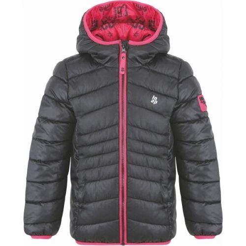 Loap INTERMO Dětská zimní bunda, černá, velikost 112-116