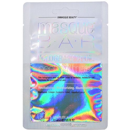 masqueBAR Holographic Foil Peel Off Sachet Maska Na Obličej 12 ml