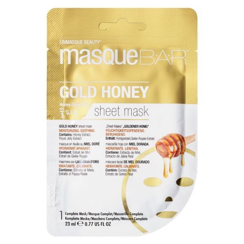 masqueBAR Gold Honey Sheet Mask Maska Na Obličej 23 ml