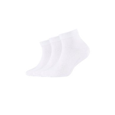 Ponožky Camano Quarter 3-Pack white organic cotton