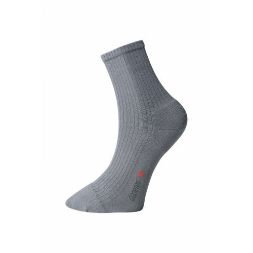 Matex Ponožky s jemným sevřením lemu - s mikroplyšem v patě a špičce - tmavě šedé Veľkosť: 23-24