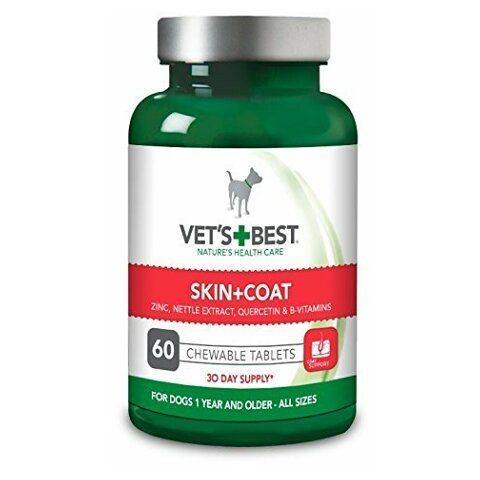 VET'S BEST Skin+coat žvýkací tablety na srst a kůži pro psy 60tbl.
