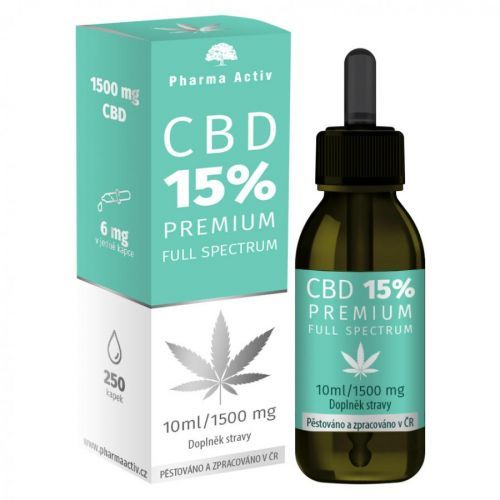 PHARMA ACTIV CBD 15% premium 1500 mg Full Spectrum 10 ml