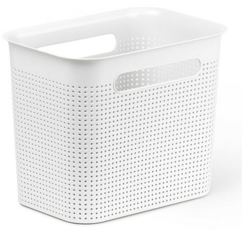 Úložný box BRISEN 7 L, plast, bílý