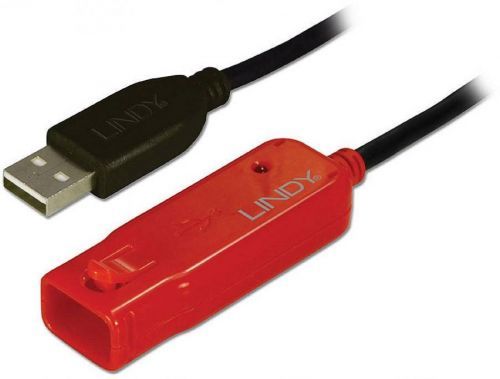 Kabel LINDY LINDY USB2.0 Aktivverlaengerung PRO 8m 42780, 8.00 m, černá