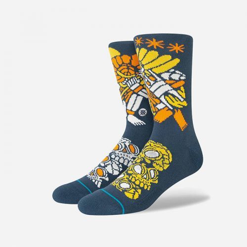 Stance x Dj Javier Warrior Crew Sock A555C22DJW BLU