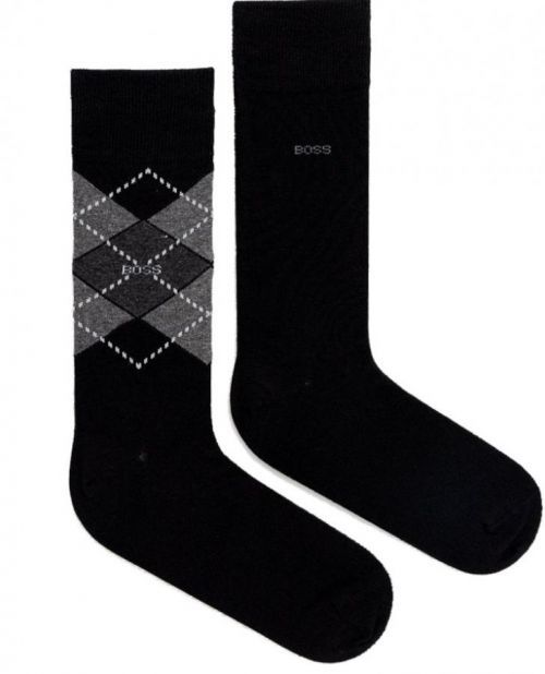 Hugo Boss 2 PACK - pánské ponožky BOSS 50478352-001 40-46